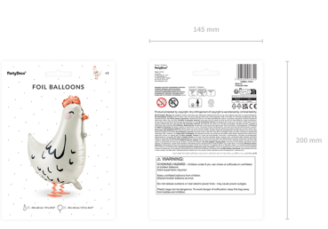 Walking Balloon - Henne - 45cm x 42cm